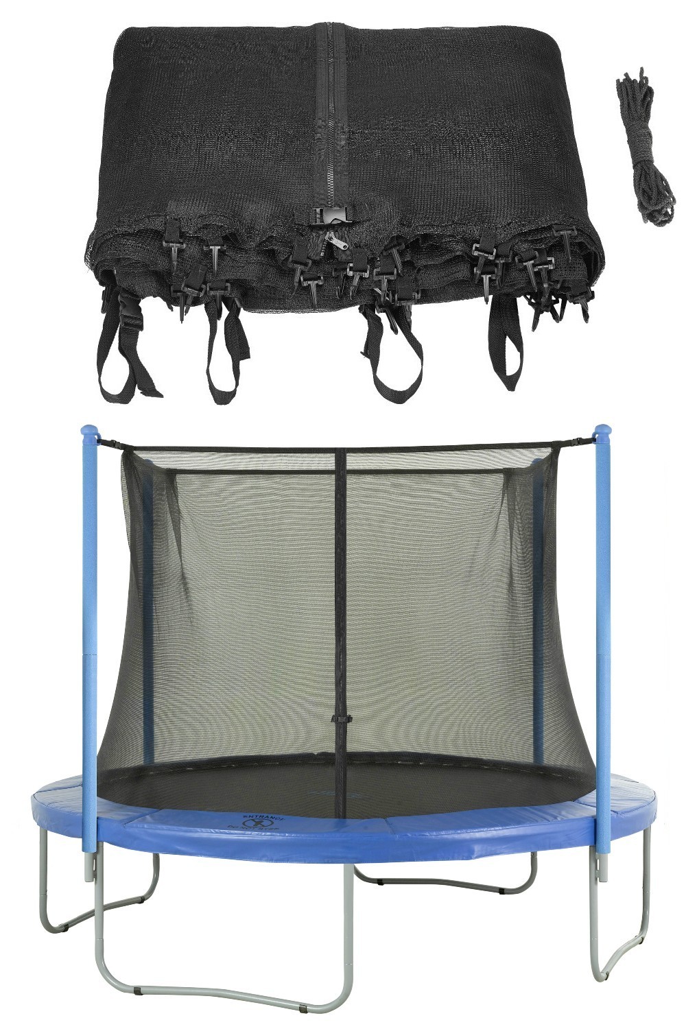 Trampoline Replacement Enclosure Safety Net, fits for 14 FT. Round Frames using 4 Poles or 2 Arches - Net Only