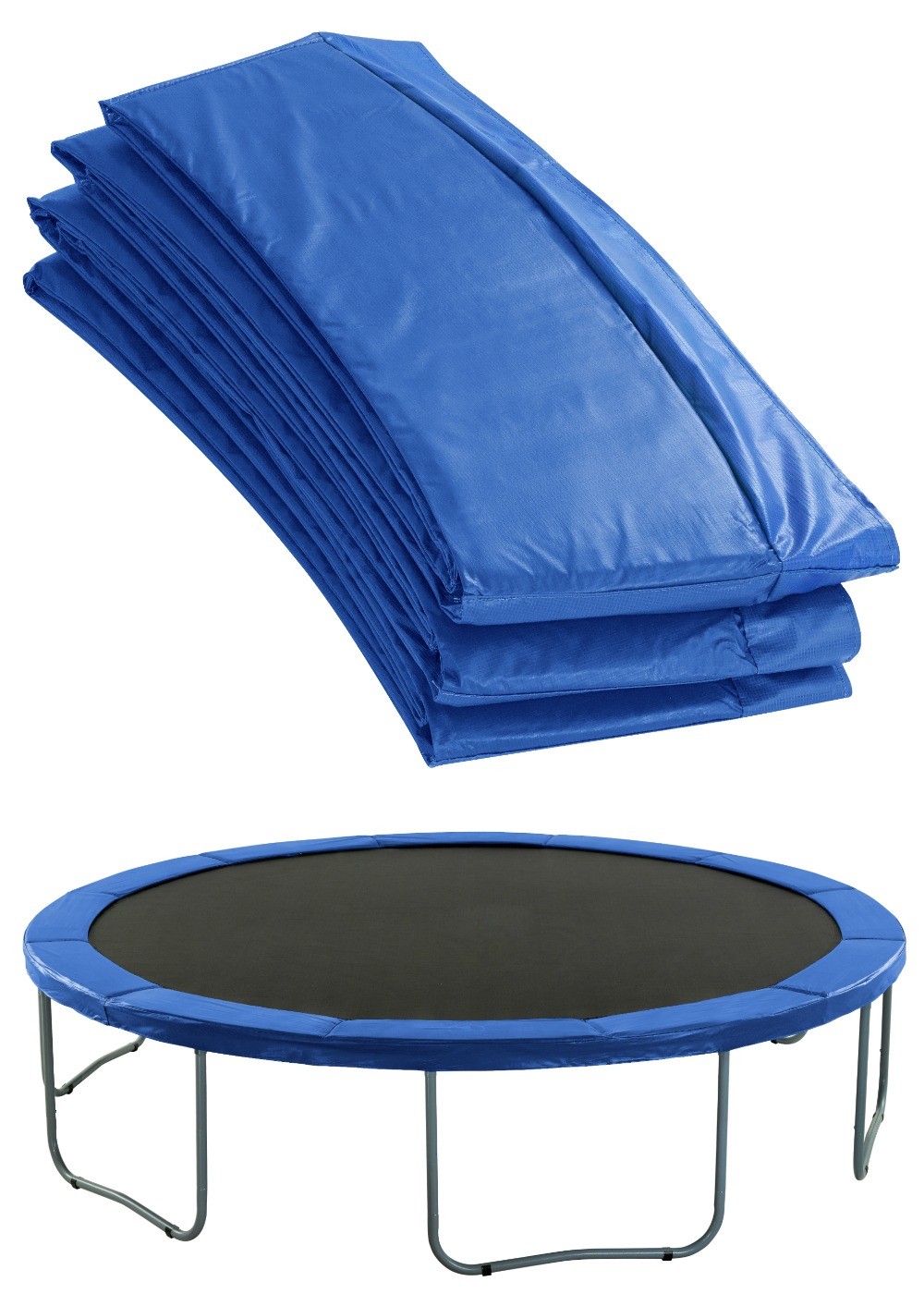 Premium Trampoline Replacement Safety Pad (Spring Cover) Fits for 8 FT. Round Frames- 3/4" Foam - Blue