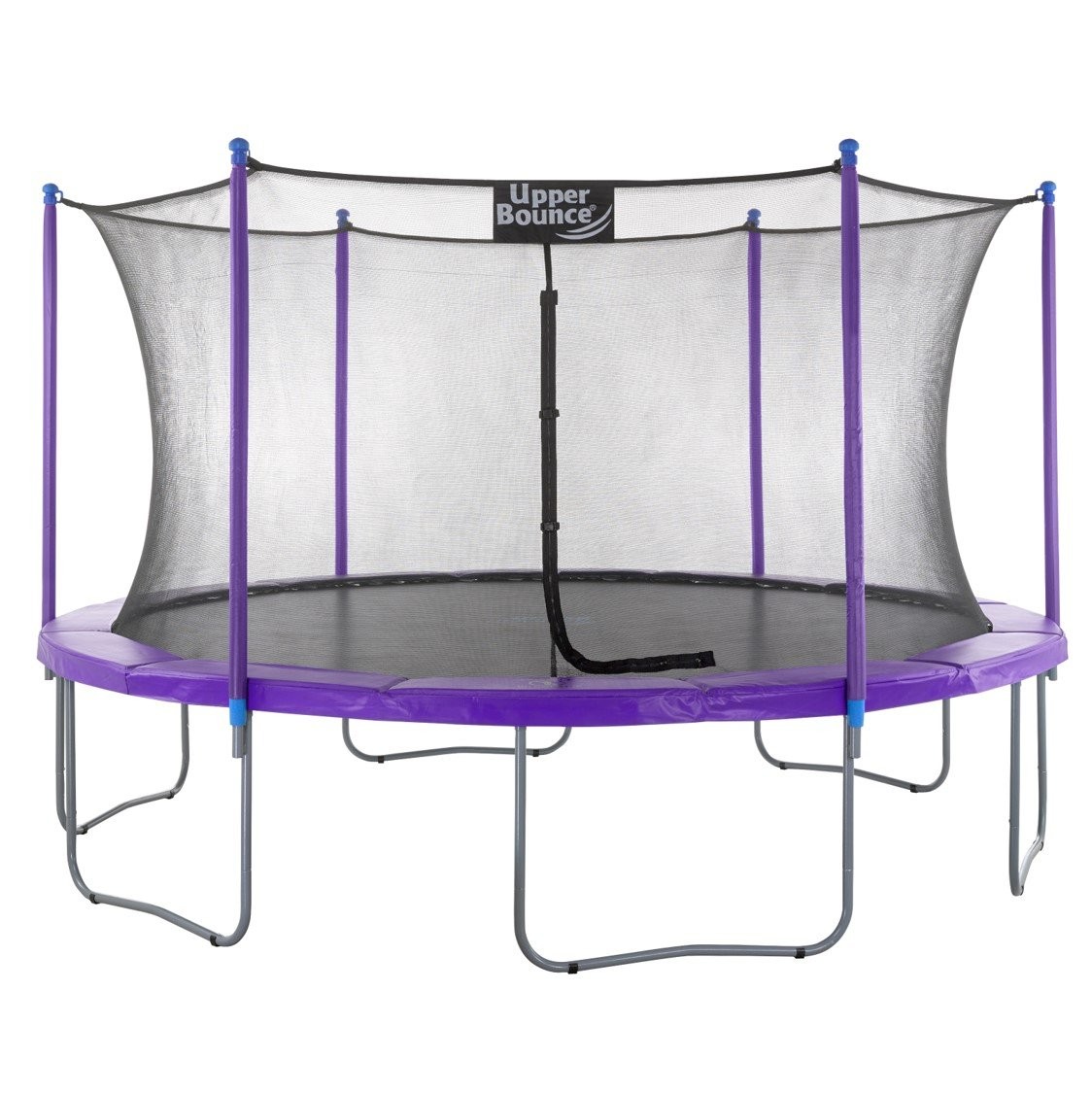 14Ft Large Trampoline and Enclosure Set | Garden & Outdoor Trampoline with Safety Net, Mat, Pad | Purple