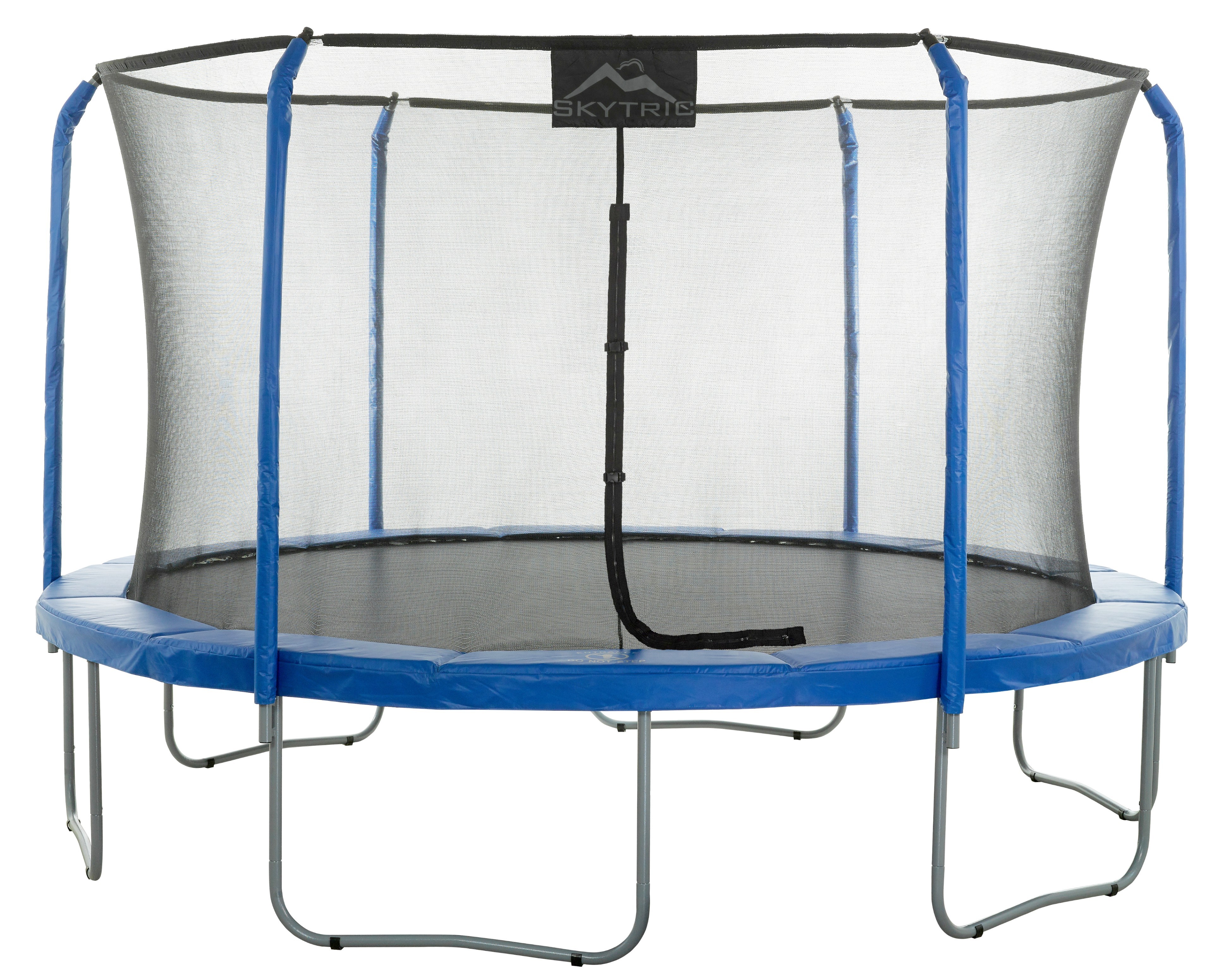 11Ft Large Trampoline and Enclosure Set | Garden & Outdoor Trampoline with Safety Net, Mat, Pad | Skytric