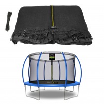 Moxie Replacement Safety Enclosure Net for 12 ft. Round Trampoline with Top Ring Frame using 8 Curved Poles - Net Only