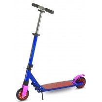 Scooride Skedaddle S-30 Kids Folding Kick Scooter | Foldable & Portable Stunt Push Scooter for Boys and Girls - Blue