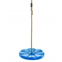 Swingan - Cool Disc Swing with Adjustable Rope - Fully Assembled - Blue
