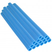 44 Inch 112cm Trampoline Foam Sleeves, 1.5" Diameter Pole | Replacement Sponge Padding for 8 Poles | Set of 16 - Blue