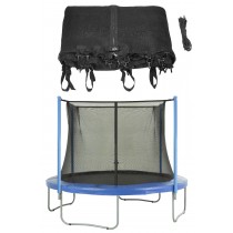Trampoline Replacement Enclosure Safety Net, fits for 8 FT. Round Frames using 4 Poles or 2 Arches - Net Only