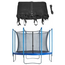 Trampoline Replacement Enclosure Safety Net, fits for 8 FT. Round Frames using 8 Poles or 4 Arches - Net Only