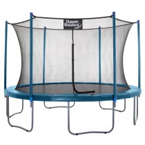 12Ft Large Trampoline and Enclosure Set | Garden & Outdoor Trampoline with Safety Net, Mat, Pad | Aquamarine