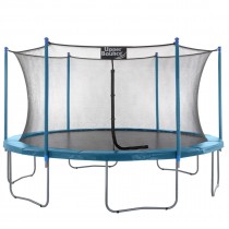 15Ft Large Trampoline and Enclosure Set | Garden & Outdoor Trampoline with Safety Net, Mat, Pad | Aquamarine