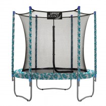 7.5Ft Large Trampoline and Enclosure Set | Garden & Outdoor Trampoline with Safety Net, Mat, Pad | Maui Marble