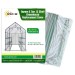 2 Tier 8 Shelf Plastic PVC Greenhouse Replacement Cover - 77" W x 56" D x 56" H - Clear